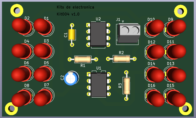luces policia con lm555 3d