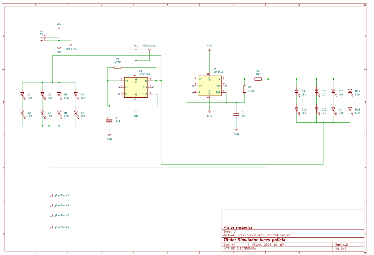 luces policia con lm555 sch