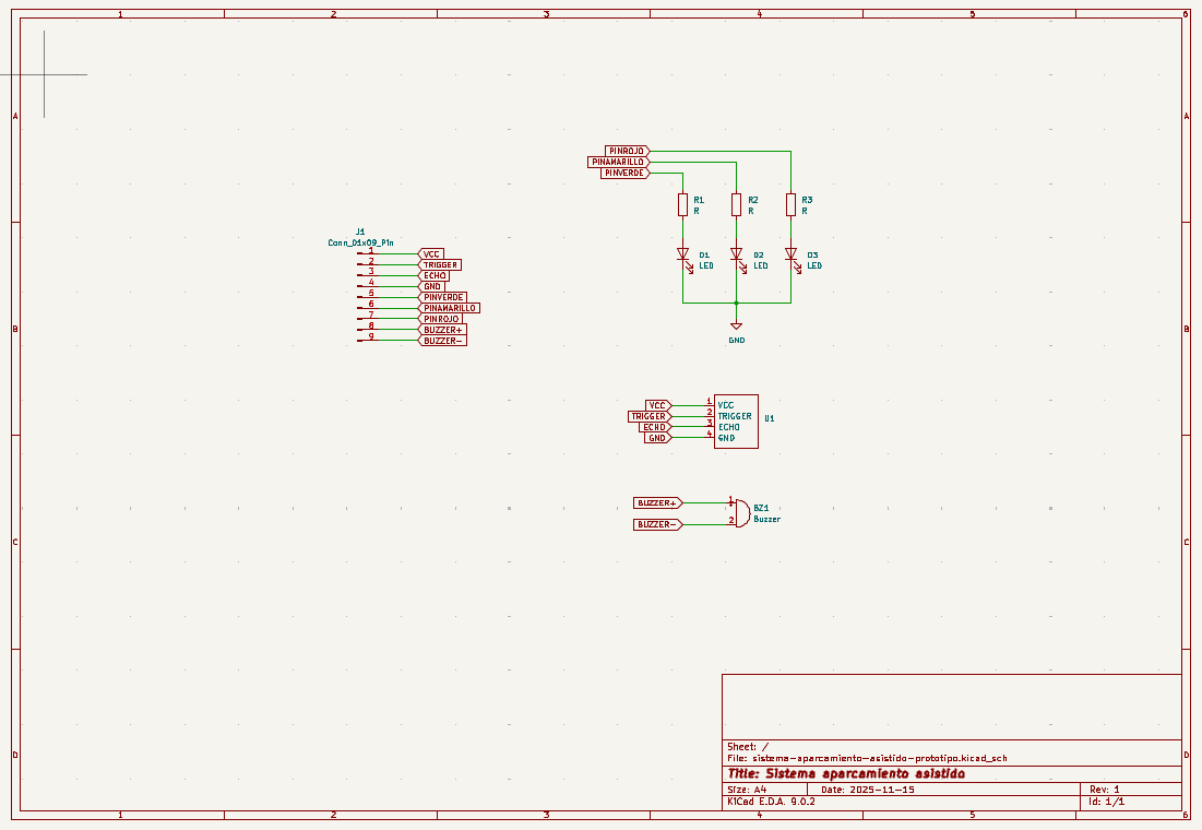 sistema aparcamiento asistido prototipo sch